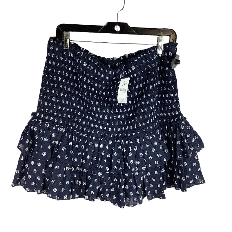 Skirt Midi By Loft In Navy, Size: Xl