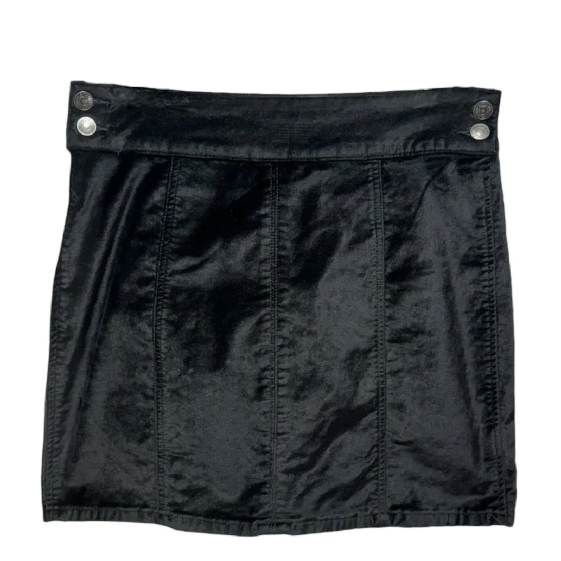 Kimora Velvet Mini Skirt By Free People In Black, Size: 8