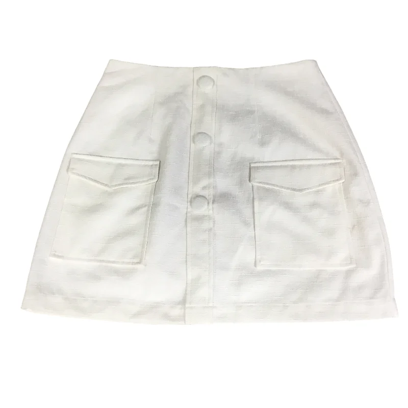 Skirt Mini & Short By Minkpink In Cream, Size: M