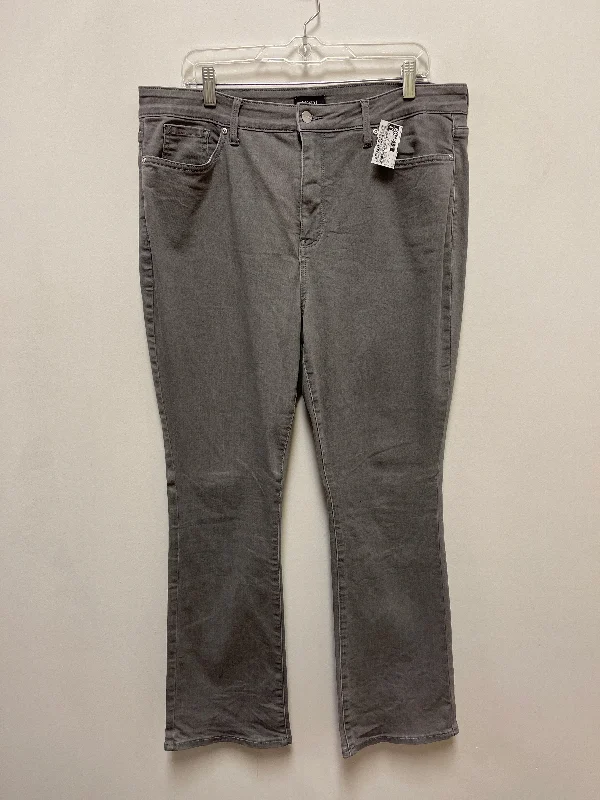 Jeans Boot Cut By Not Your Daughters Jeans In Grey Denim, Size: 16