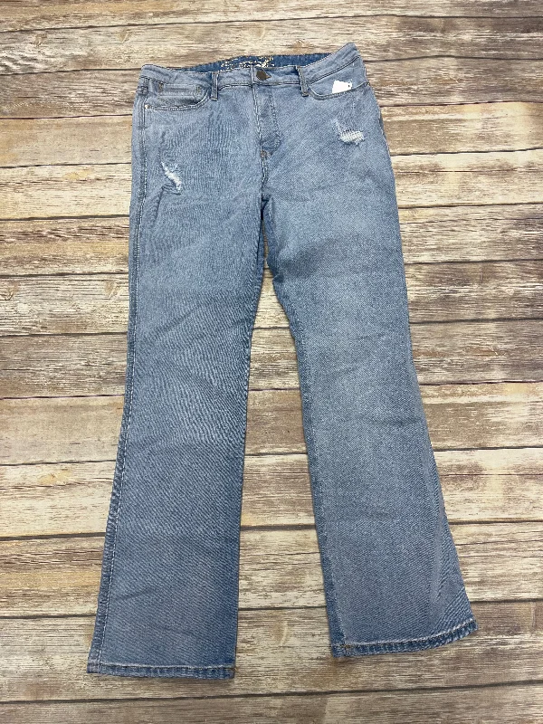 Jeans Boot Cut By Seven 7 In Blue Denim, Size: 14