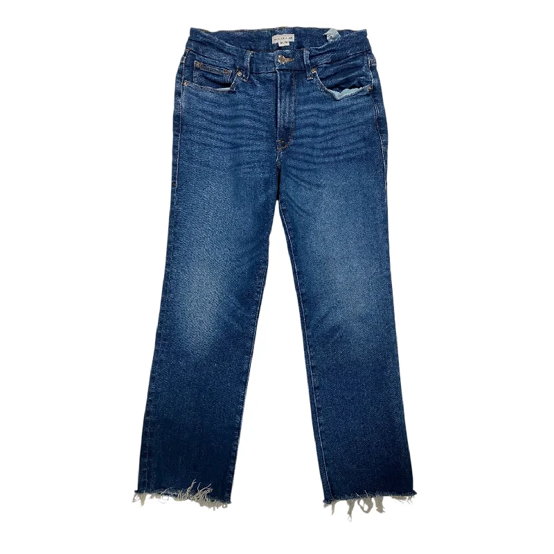 Jeans Straight By Good American In Blue Denim, Size: 10