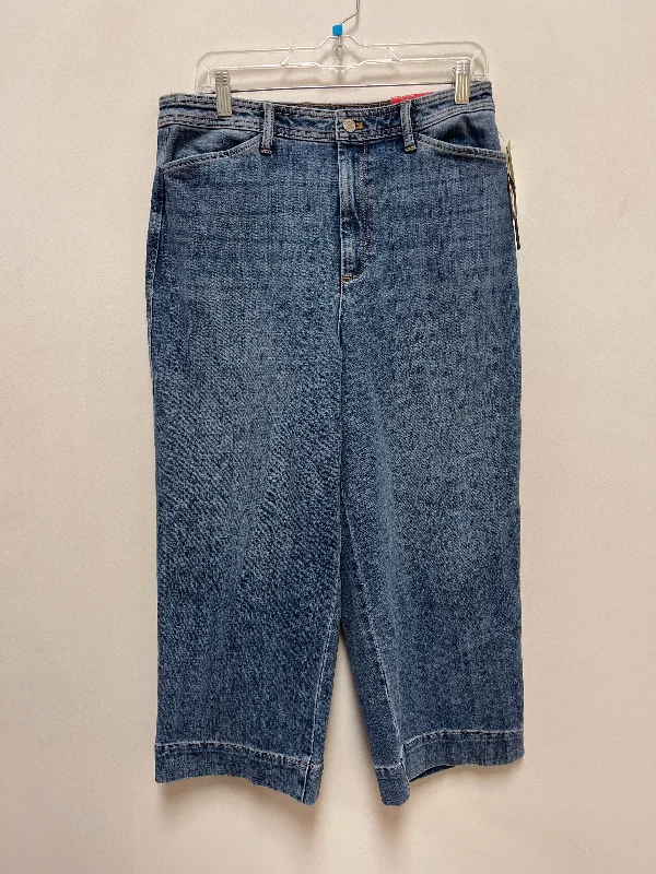 Jeans Straight By Talbots In Blue Denim, Size: 10