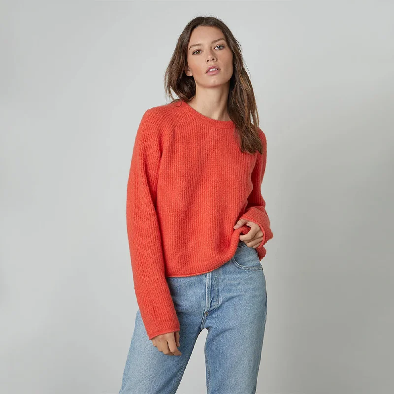 Cozy Knit Sweater (Coral)