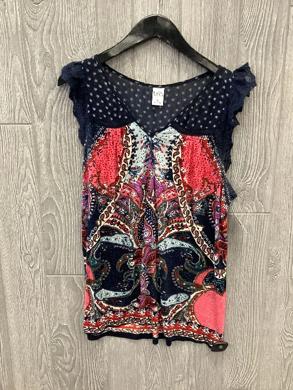 Multi-colored Top Sleeveless Bila, Size Xl