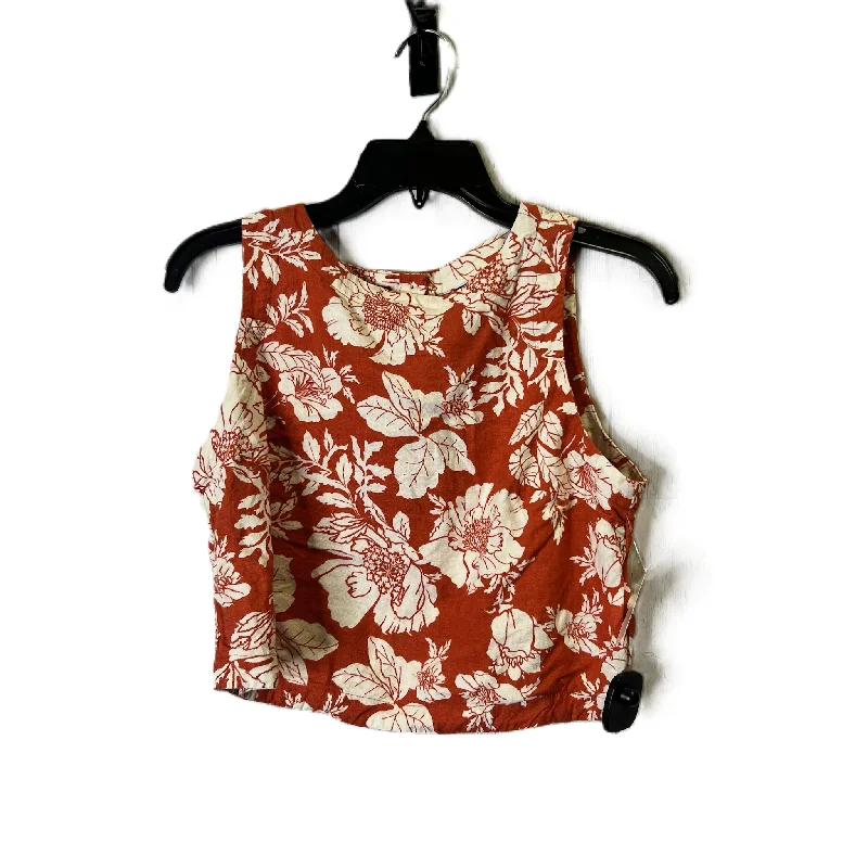 Orange Top Sleeveless By Old Navy, Size: S