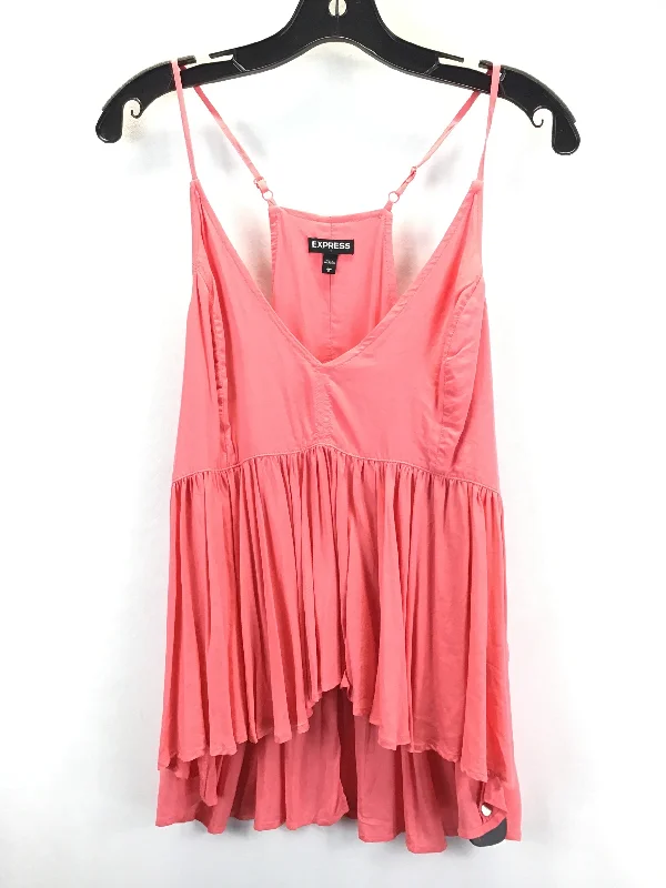 Pink Top Sleeveless Basic Express, Size L