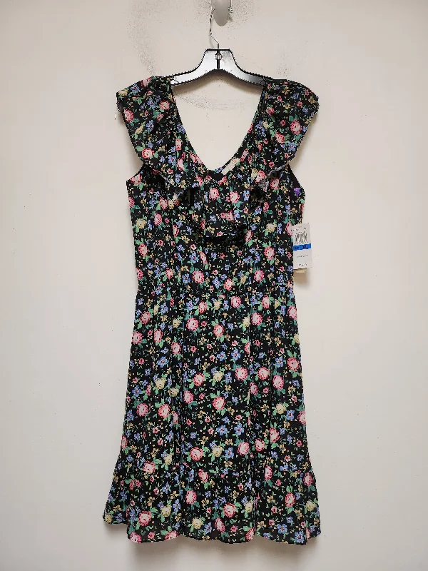 Floral Print Dress Casual Short Gianni Bini, Size Xl