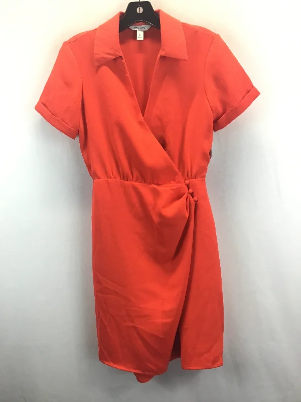 Orange Dress Casual Short Nine West, Size Xs