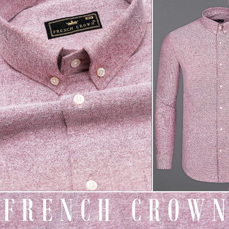 Careys Pink Button Down Royal Oxford Shirt