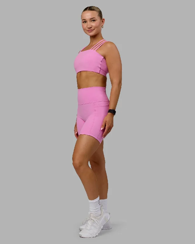 Fusion Mid-Length Shorts with Pockets - Spark Pink