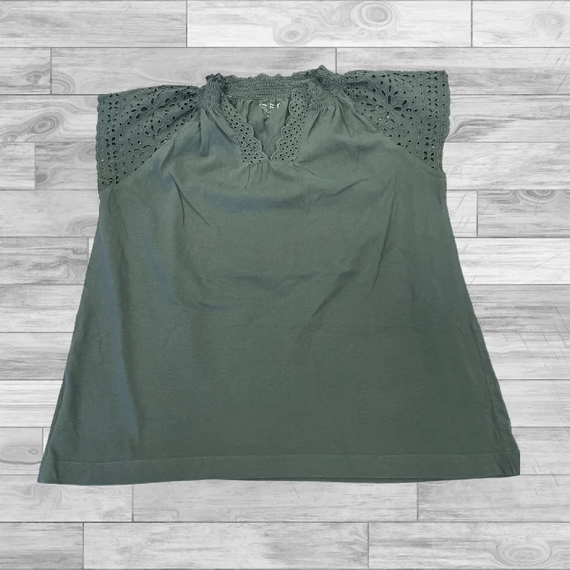 Top Short Sleeve By Loft In Green, Size: S