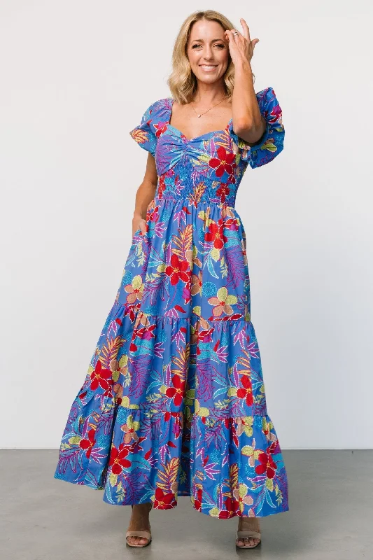 Melanie Maxi Dress | Blue Multi