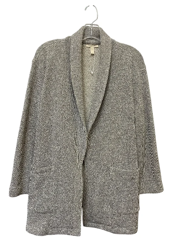 Blazer By Eileen Fisher In Grey, Size: Lp