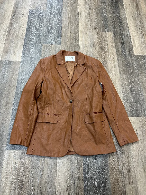 Blazer By FRNCH In Tan, Size: S