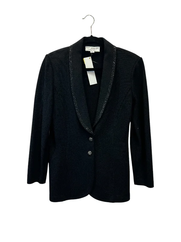 Blazer Designer By St John Collection In Black, Size: 8